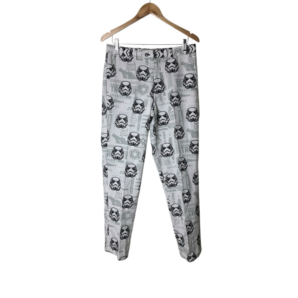 OppoSuits Star Wars Stormtrooper Print Dress Pants US 36